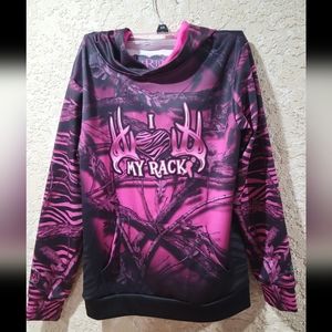 I love my rack pink camo hoodie